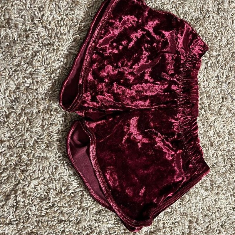 Cute Velvet Pink Short