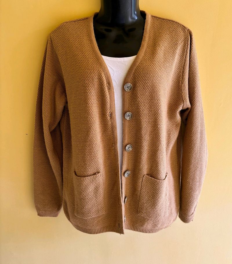 Korean-inspired Woolen Cardigan