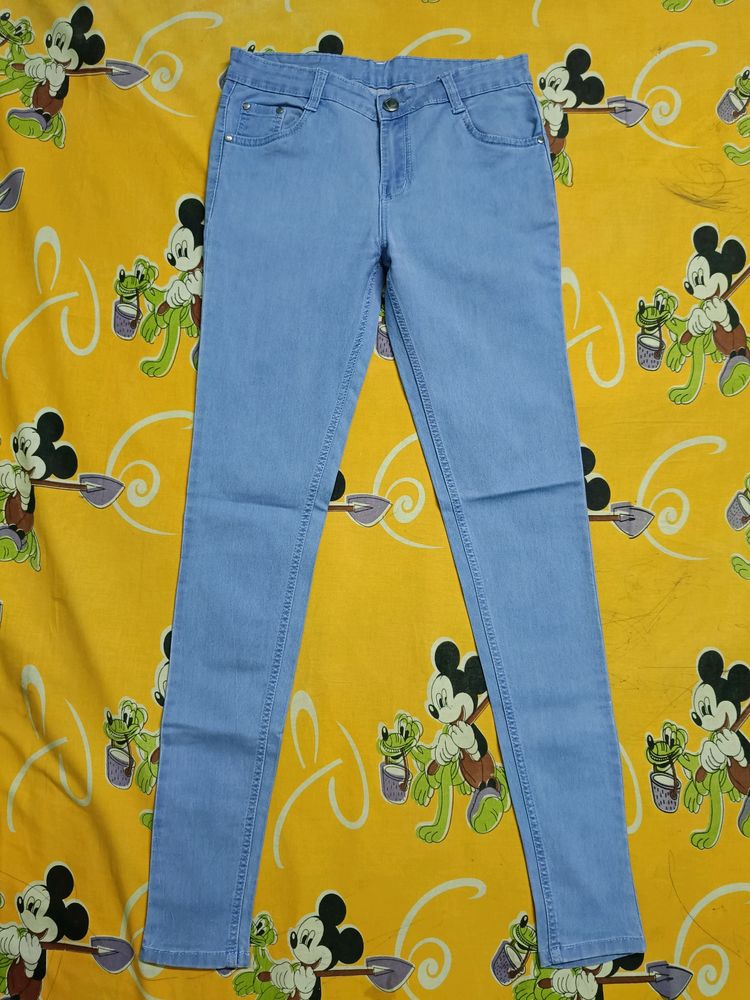 Mid Waist Skinny Fit Jeans