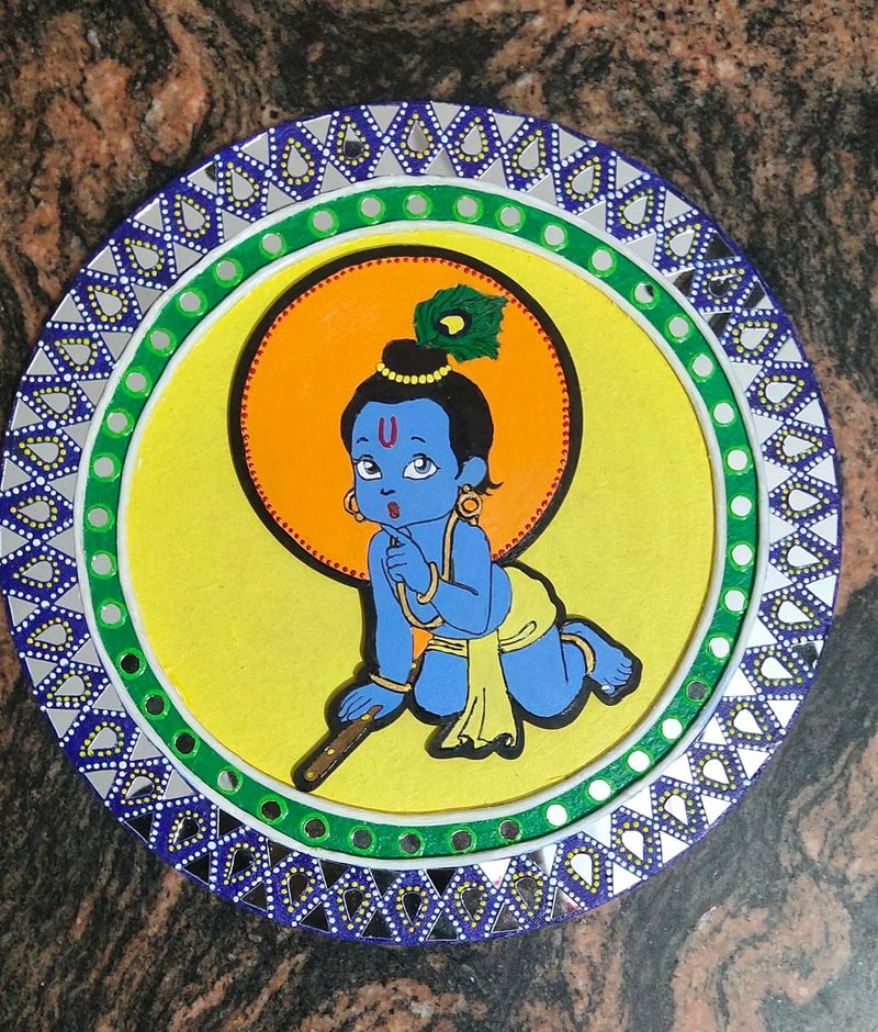 Krishna Lippan Madala Art