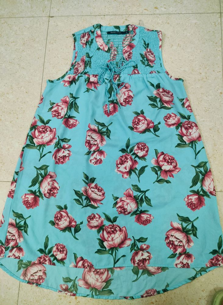 Floral Printed Short Kurti