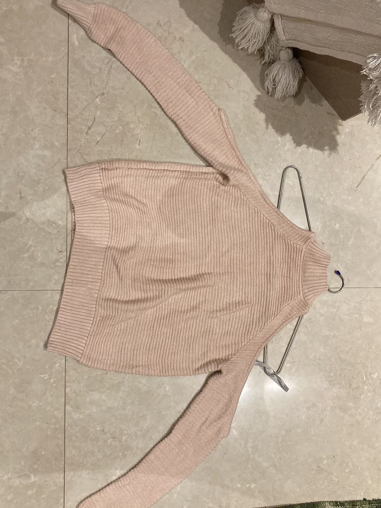 Shoulder Cut Out Sweater