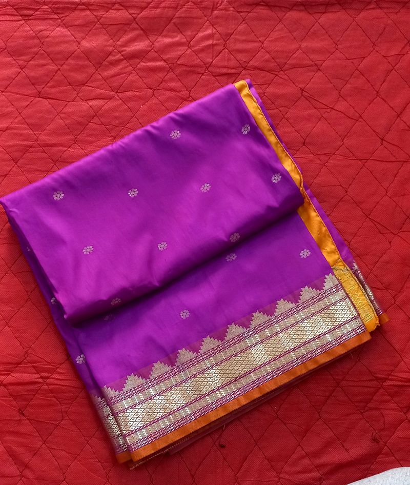 Purple Beautiful Saree ✨️