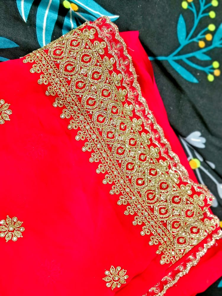 Heavy Work Designer Saree..Bought From Botique.