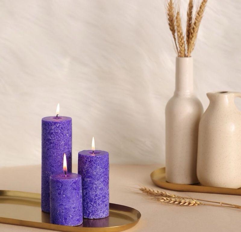 Pillar Candle Set Of 3.