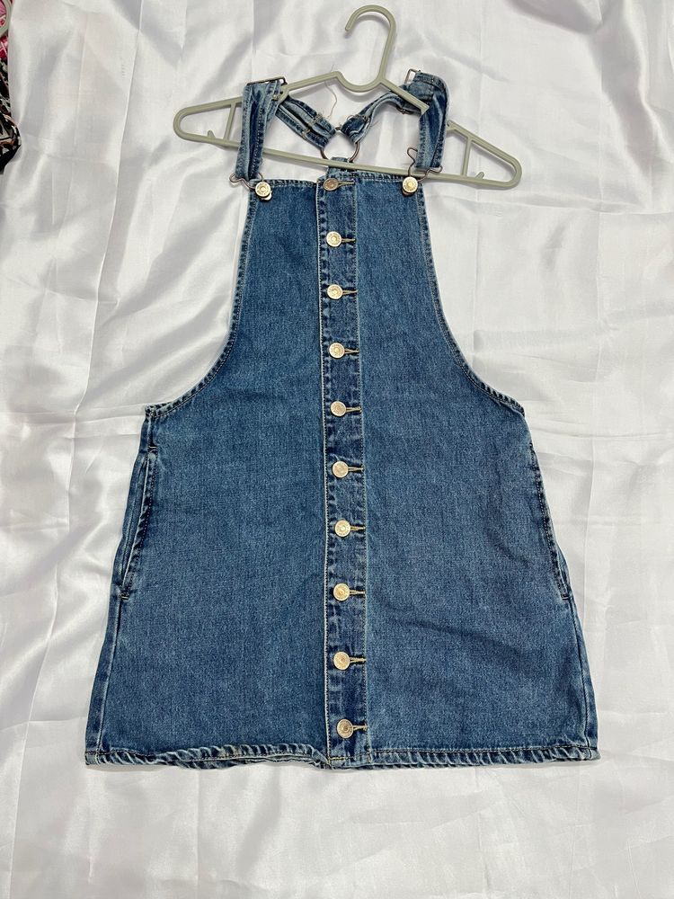 F21 Denim Dungaree