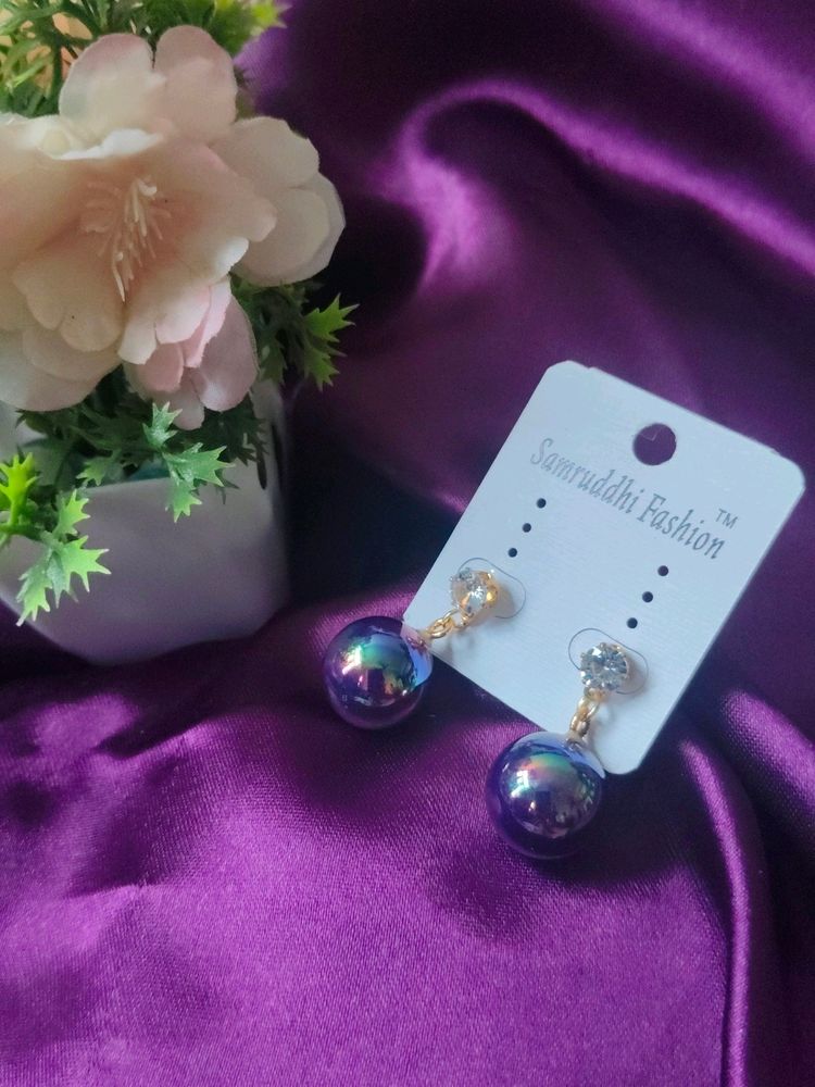 Multi Colour Pearl Earrings