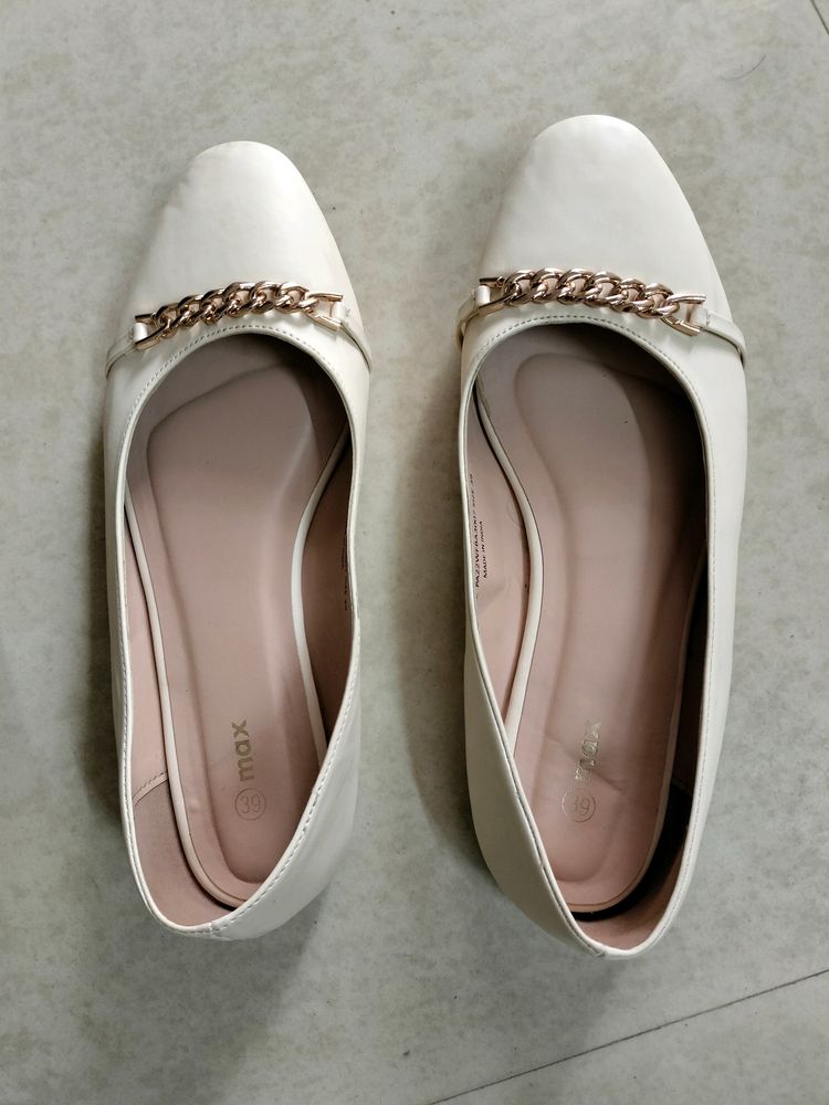 Max Cream Ballerinas (38.5/39 Size)