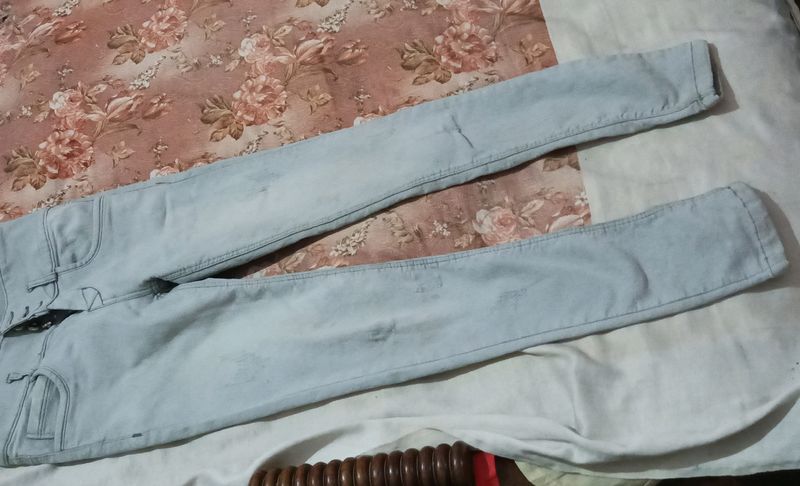 Grey Colour Women Jeans