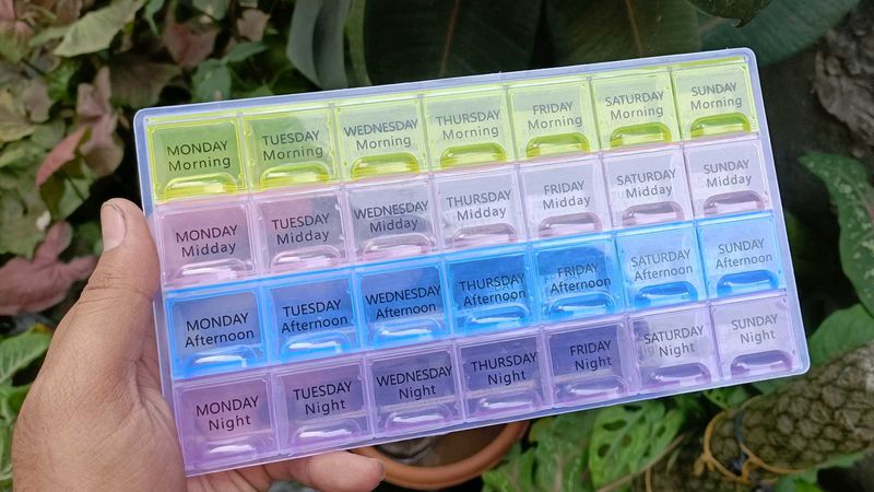 NEW Weekly Medicine Pill Reminder Tray 😍