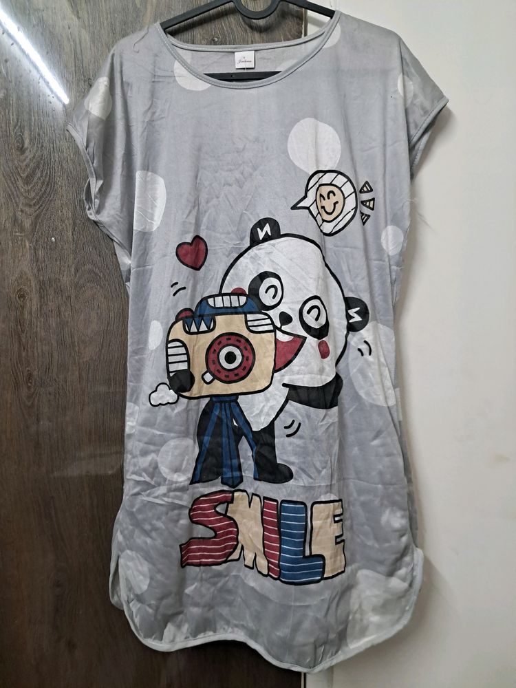 Cute Sheer Top With Cartoon