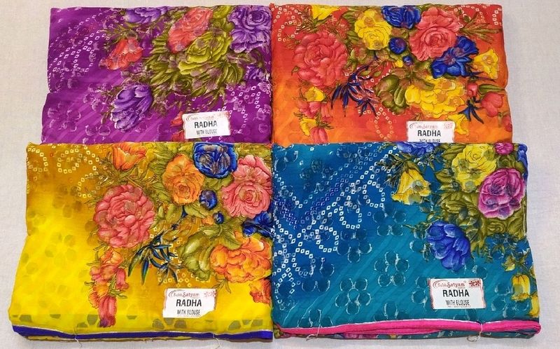 Pack Of 4 Sarees