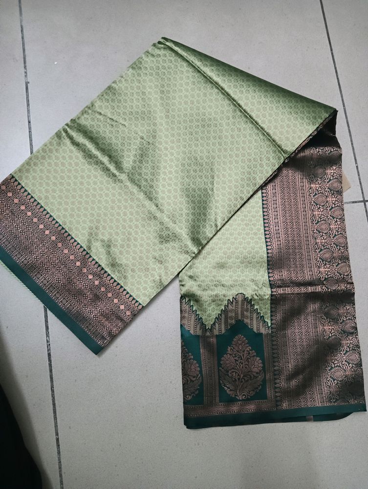 Banarasi Cotton Silk Saree With Blouse