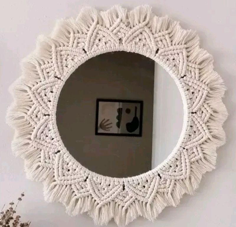 Hanging Wall Round Mirror