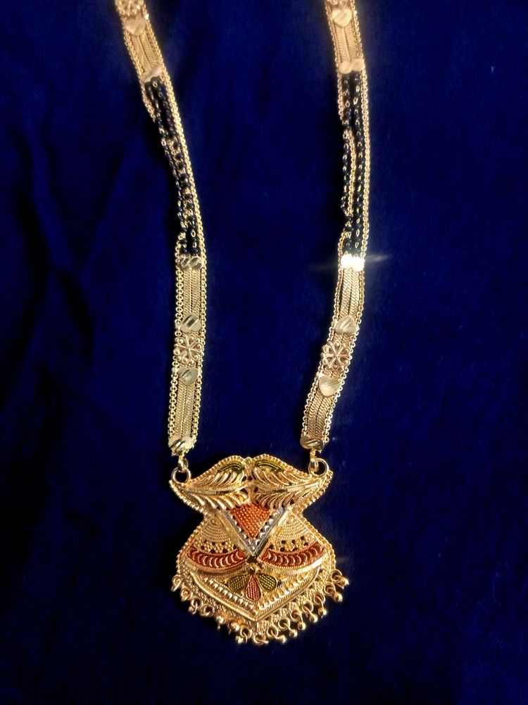 1 Gram Gold Plated Long Mangalsutra