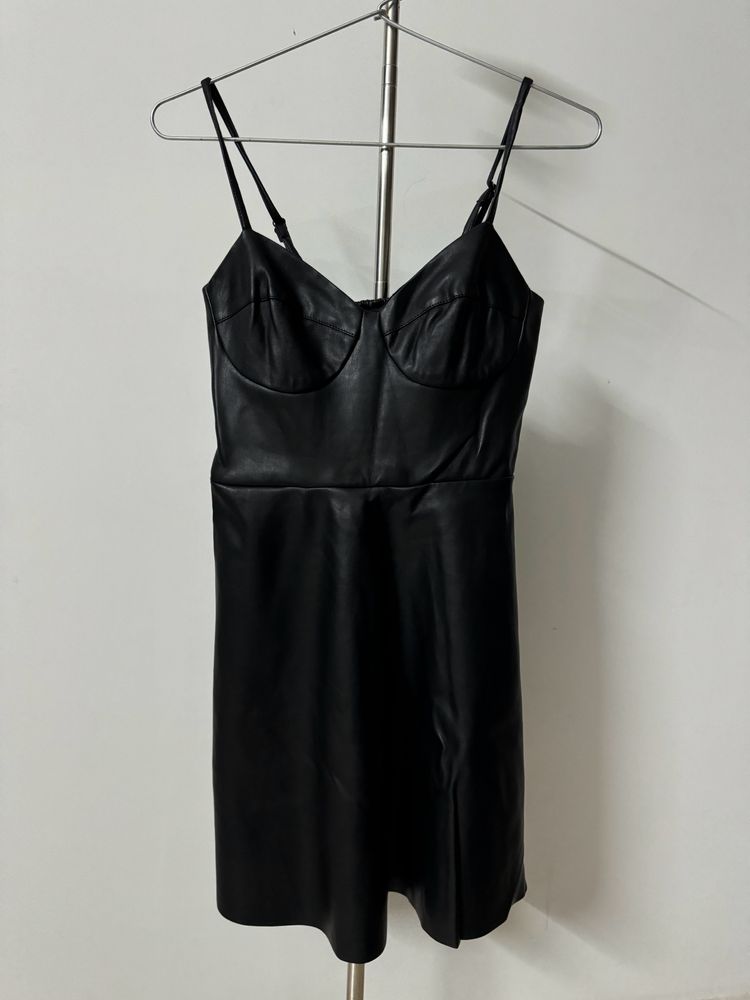 Stradivarius Leather Dress