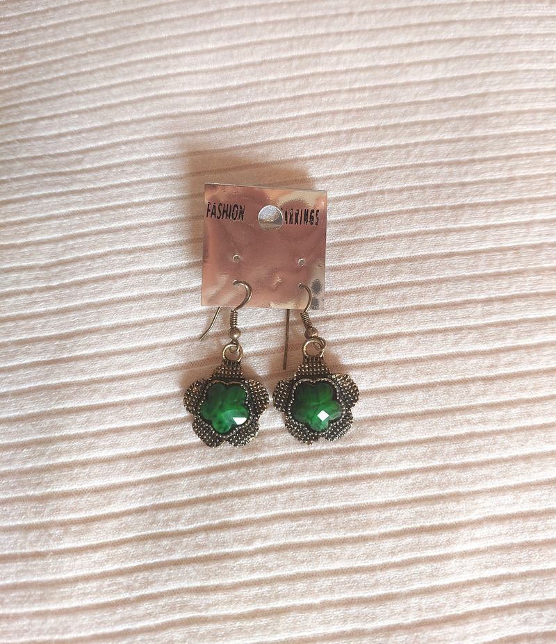 Green Earring