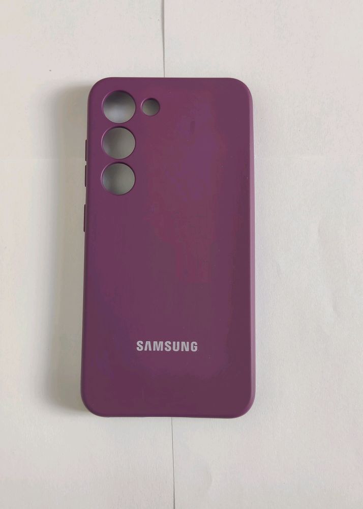 Samsung Galaxy S23 Silicone Case Back Cover Purple