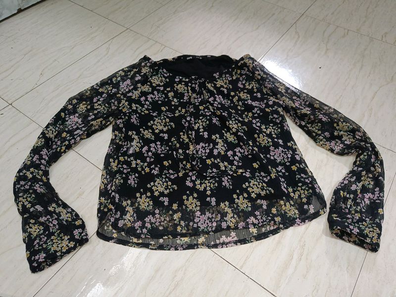 Floral Korean Top