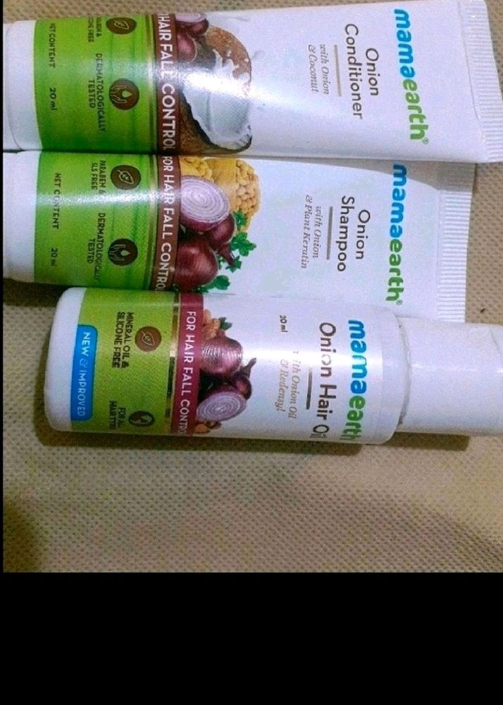 Mamaearth Onion Combo Pack Of 3 New Sealed Product