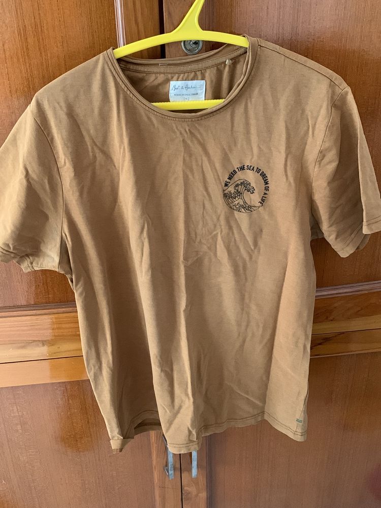 Mast & Harbour Khaki Unisex T-shirt XL 42/44