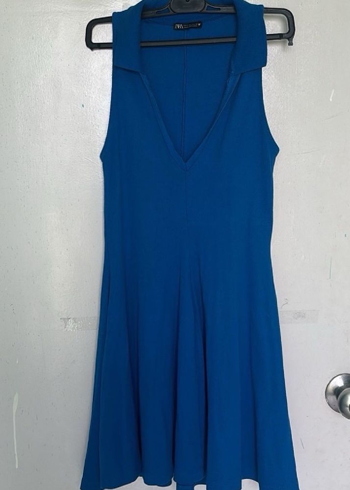 Zara blue mini dress