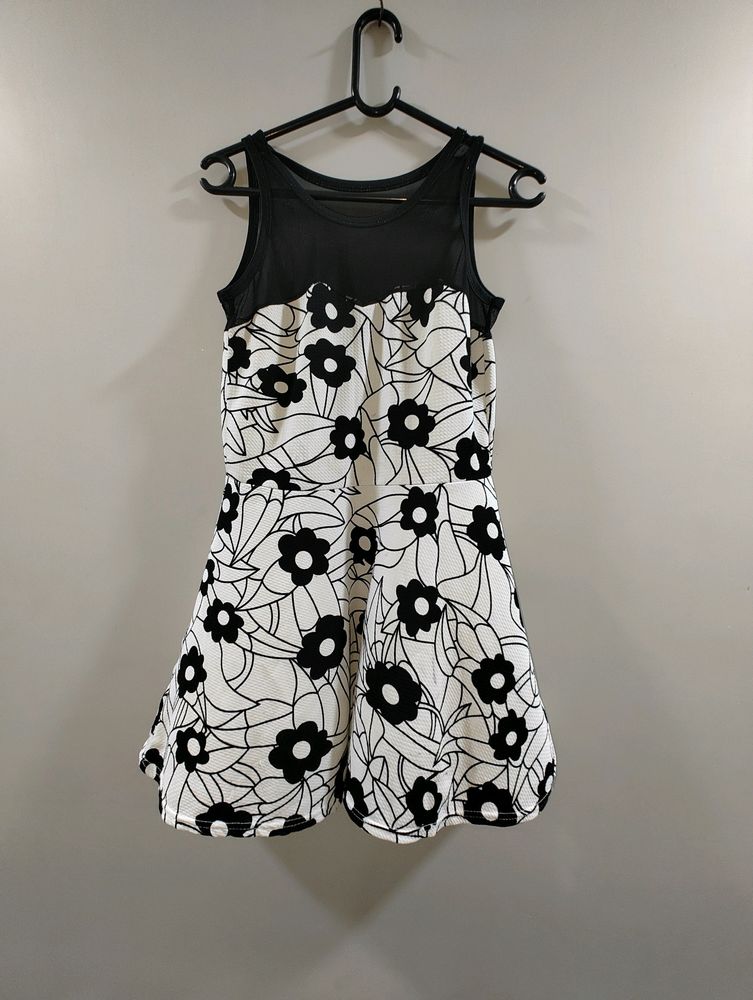 Balck & White Mini Frock