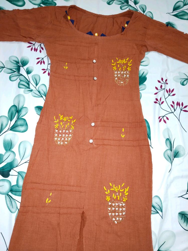 Brown Kurta