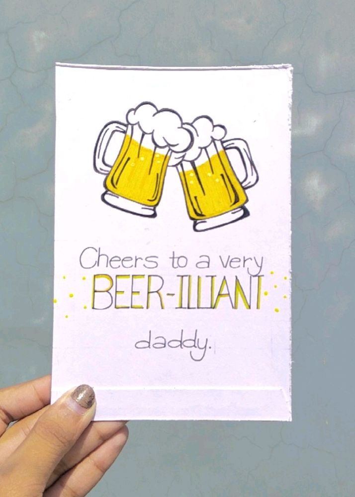 Handmade Father's Day Card 🍻