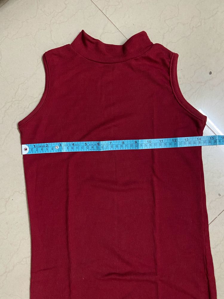 Maroon Bodycon Dress