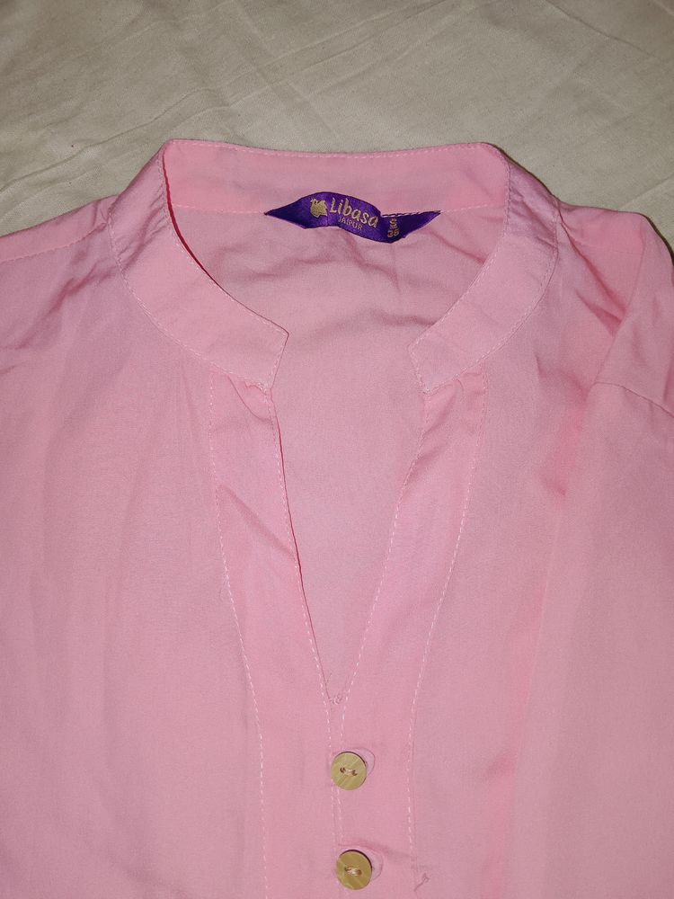 Baby Pink Libasa Tunic Top