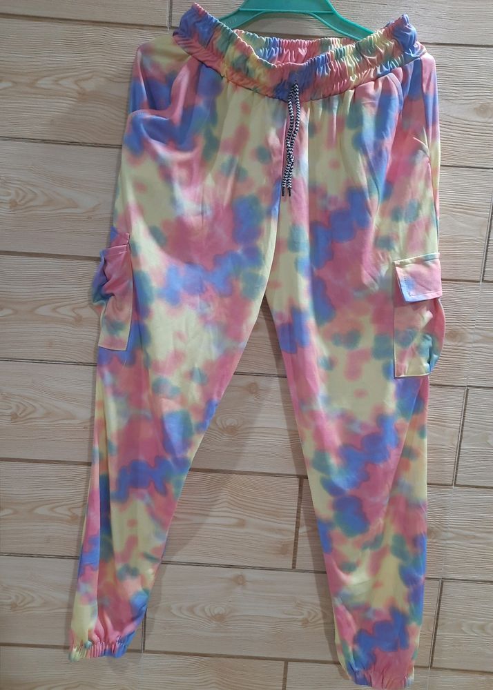 Multy Coloured Girls Joggers For 10 12 Years