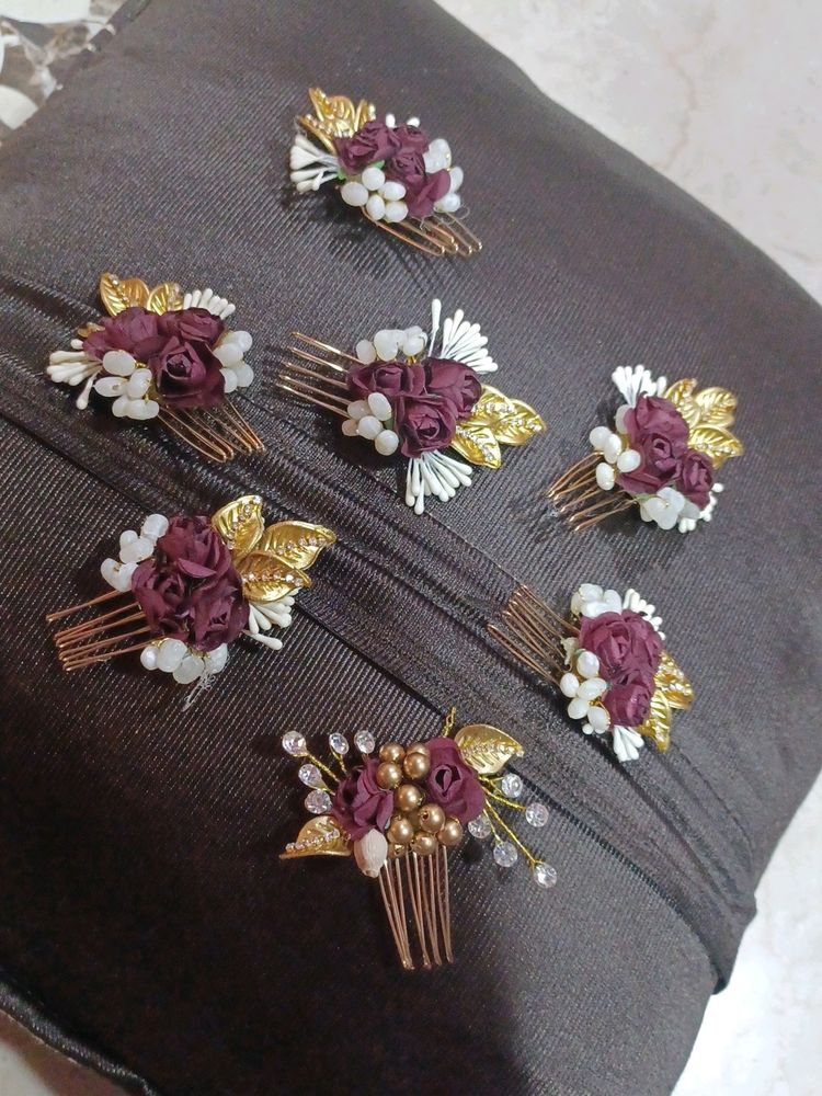 Set Of 7 Hair Comb Pins