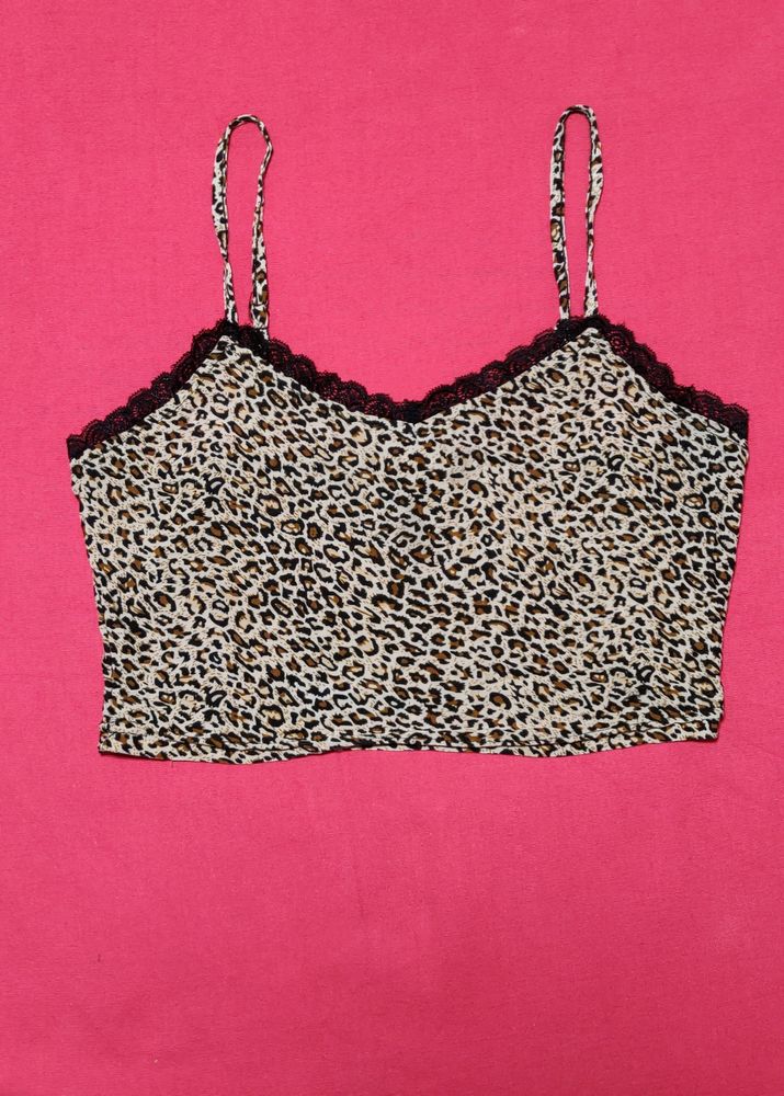 Animal Print Blouson Top