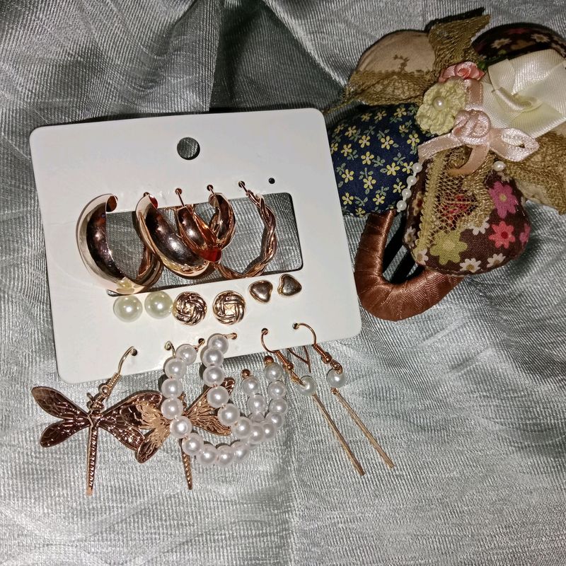 9 Pair Of Earings