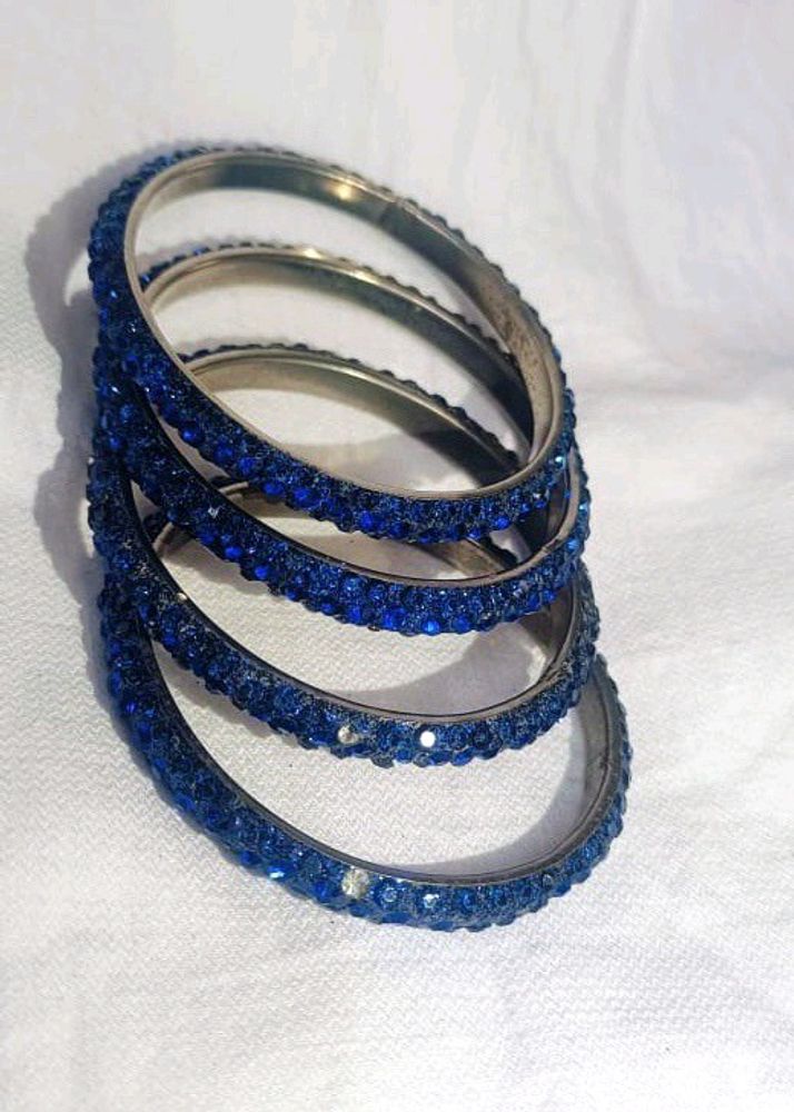 Dark Blue Stone Bangles