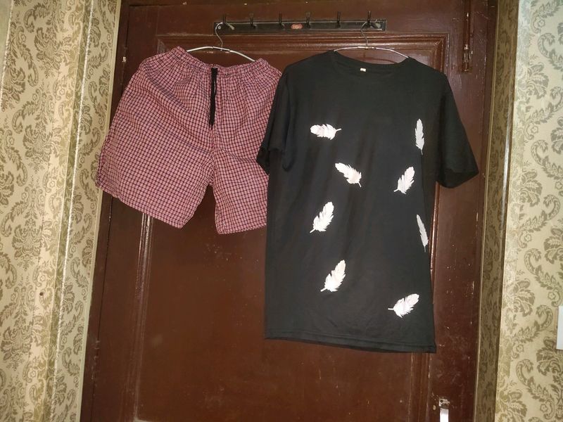 Men T Shirt + Shorts Summer Set