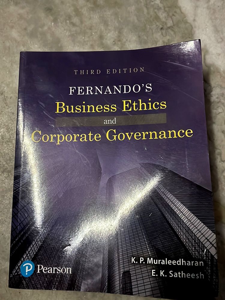 Business Ethics And Corporate Governance Book