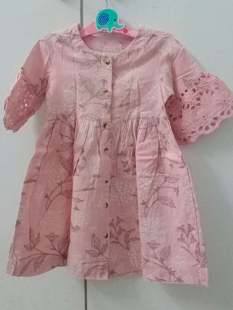 Cotton Kurti For Girls. Size Is 2 Yrs.