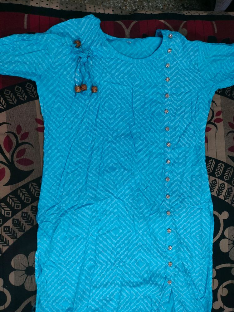 Blue Pure Cotton Kurta...Never Worn