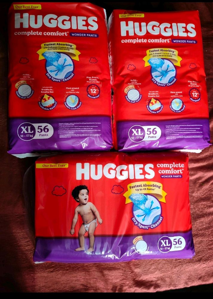 HUGGIES DIAPERS XL SIZE