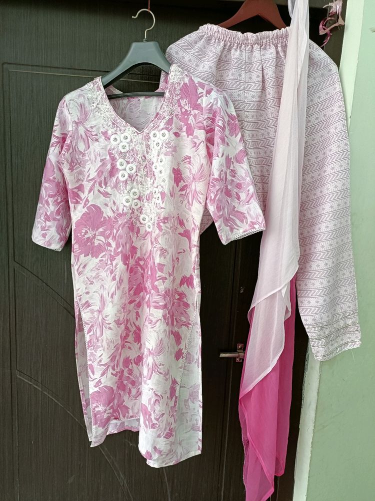 Kurta Set Pink