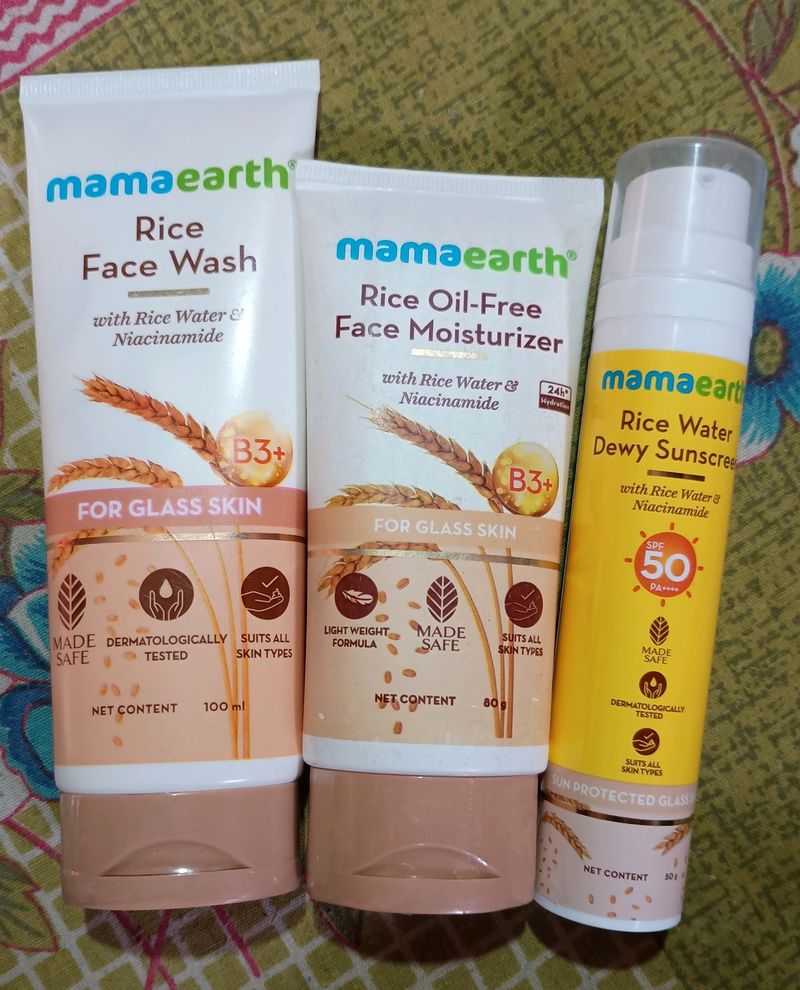 Face Wash, Moisturizer & Sunscreen