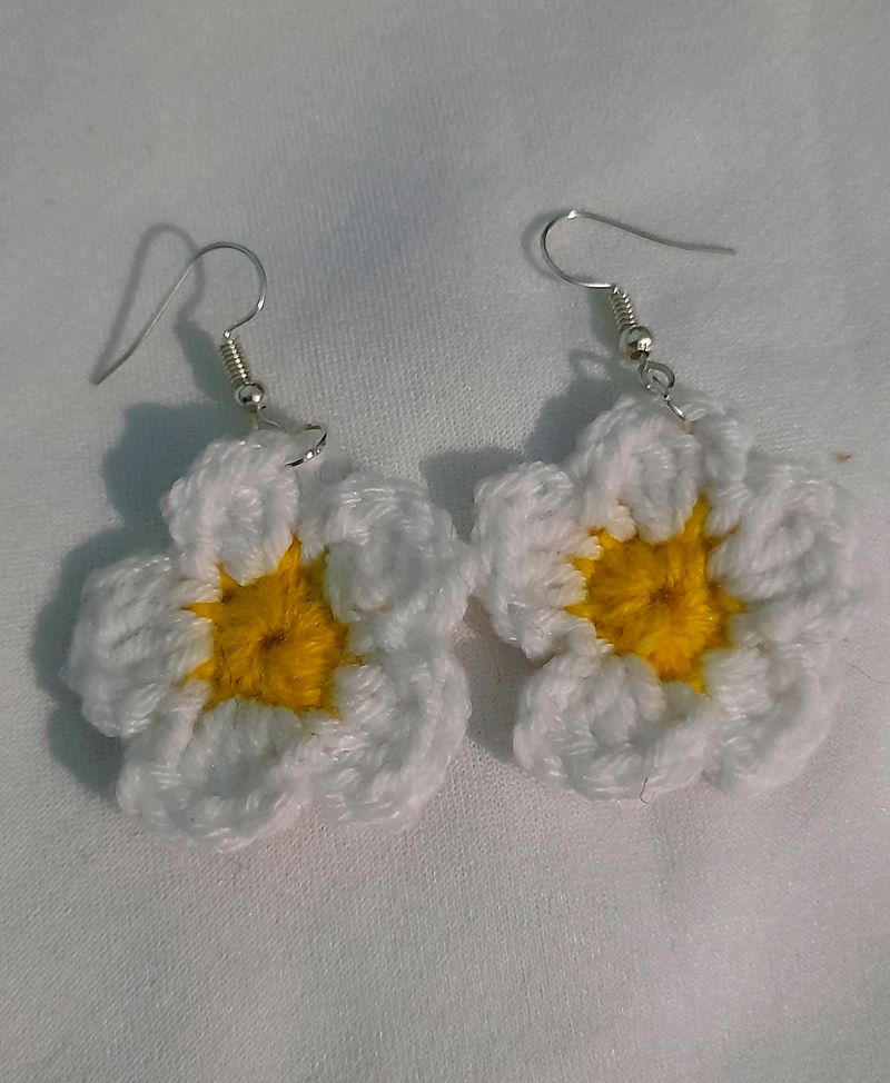 Crochet Flower Earrings🌸