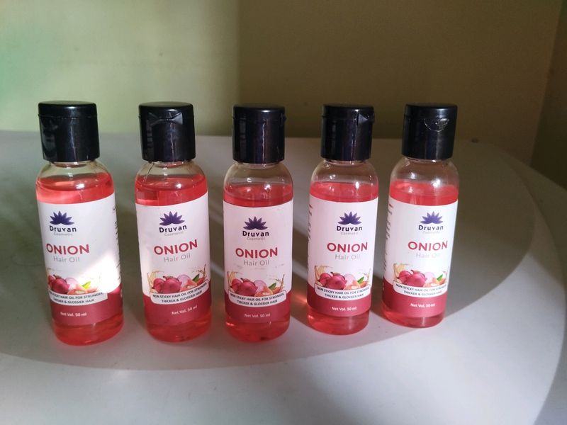 New, Onion Hair Growth Oil, 50ml Set Of 5