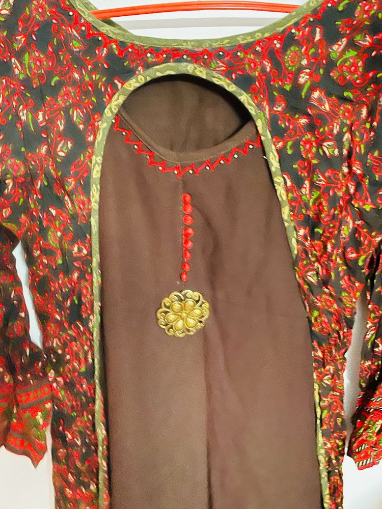 Women Designer Overcoat Kurti