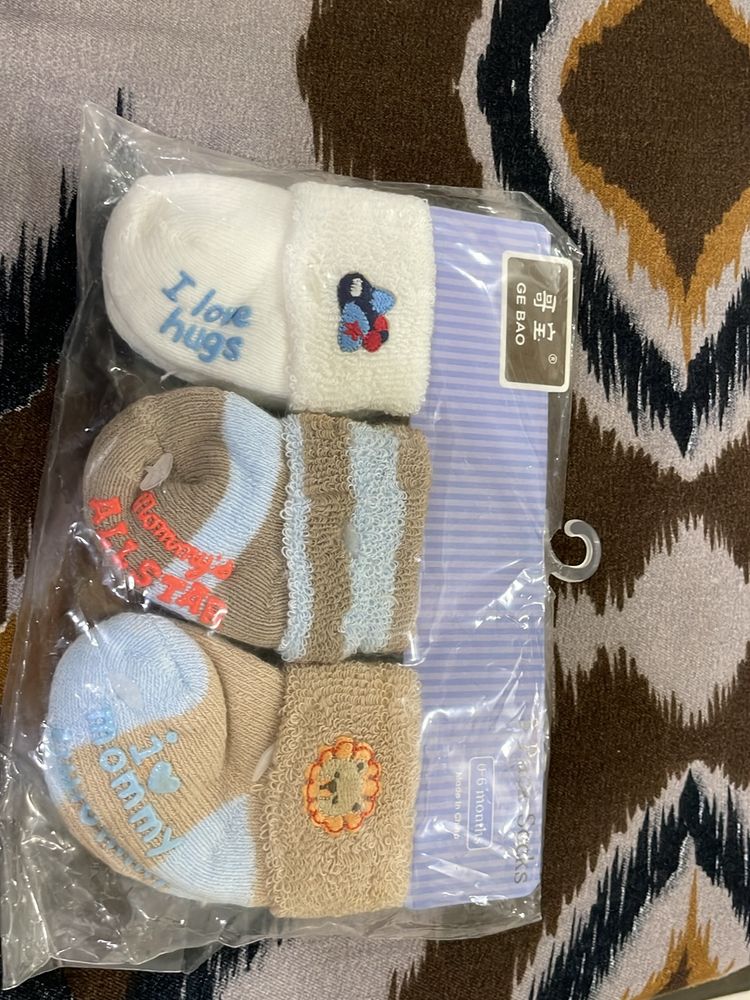 0-6 Months Old Unisex Socks