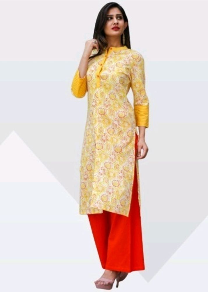 Women Cotton Kurti Set