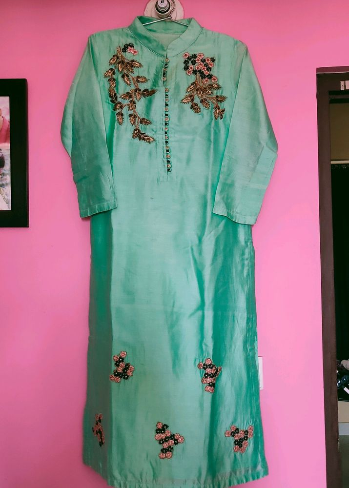 Zardosi Embroidered Handwork Kurta