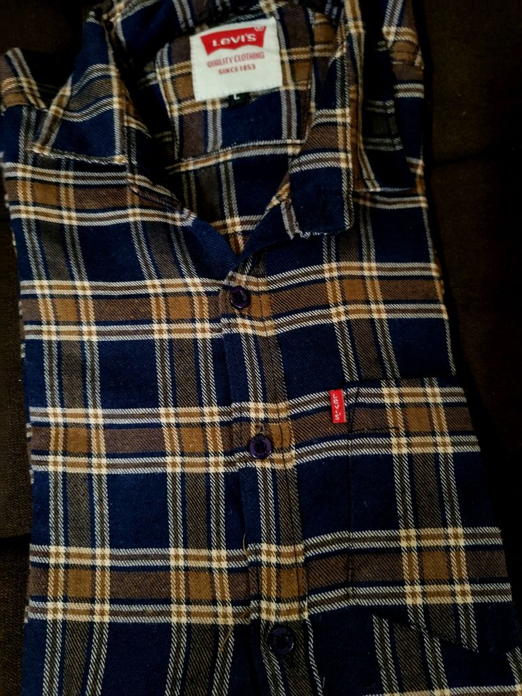 Checks Full Sleeve Shirt (Size-L)